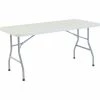 Interion By Global Industrial Interion® Plastic Folding Table, 30" x 60", White