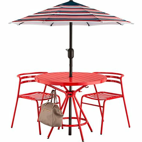 Safco® CoGo Steel Outdoor/Indoor Table, Round, 36"W, Red 3 Safco® CoGo Steel Outdoor/Indoor Table, Round, 36"W, Red - Image 3