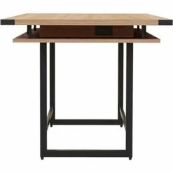 Safco® Mirella Conference Table, Standing-Height, 8'L, Rectangle, Sand Dune 8 Safco® Mirella Conference Table, Standing-Height, 8'L, Rectangle, Sand Dune -Tables Shop 22242 MRCH8SDD Side
