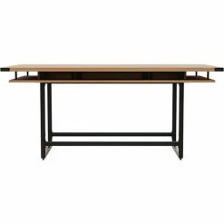 Safco® Mirella Conference Table, Standing-Height, 8'L, Rectangle, Sand Dune