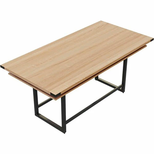 Safco® Mirella Conference Table, Standing-Height, 8'L, Rectangle, Sand Dune 4 Safco® Mirella Conference Table, Standing-Height, 8'L, Rectangle, Sand Dune - Image 4