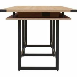 Safco® Mirella Conference Table, Standing-Height, 12'L, Rectangle, Sand Dune -Tables Shop 22250 MRH12SDD Side