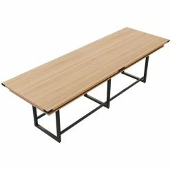 Safco® Mirella Conference Table, Standing-Height, 12'L, Rectangle, Sand Dune -Tables Shop 22253 MRH12SDD Top