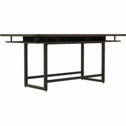 Safco® Mirella Conference Table, Standing-Height, 8'L, Rectangle, Southern Tobacco