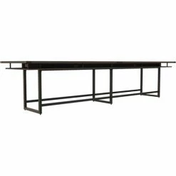Safco® Mirella Conference Table, Standing-Height, 16'L, Rectangle, Southern Tobacco