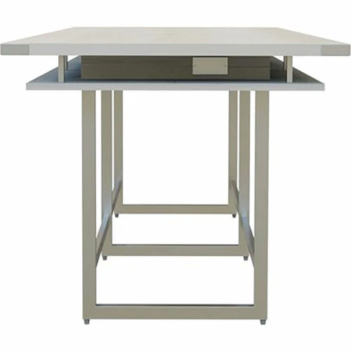 Safco® Mirella Conference Table, Standing-Height, 12'L, Rectangle, White Ash 4 Safco® Mirella Conference Table, Standing-Height, 12'L, Rectangle, White Ash - Image 4
