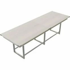 Safco® Mirella Conference Table, Standing-Height, 12'L, Rectangle, White Ash 7 Safco® Mirella Conference Table, Standing-Height, 12'L, Rectangle, White Ash -Tables Shop 22298 MRH12WAH Top