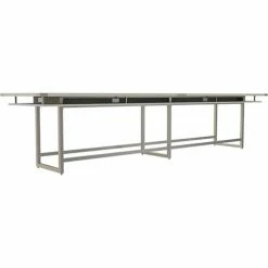 Safco® Mirella Conference Table, Standing-Height, 16'L, Rectangle, White Ash