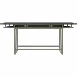 Safco® Mirella Conference Table, Standing-Height, 8'L, Rectangle, Stone Gray -Tables Shop 22309 MRCH8SGY Front