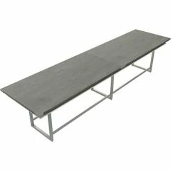 Safco® Mirella Conference Table, Standing-Height, 16'L, Rectangle, Stone Gray -Tables Shop 22325 MRH16SGY Top