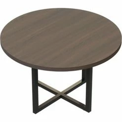 Safco® Mirella Conference Table, Round, 42"W x 29-1/2"H, Southern Tobacco -Tables Shop 23030 MR42RSTO Top