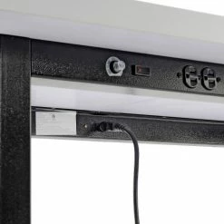 Interion By Global Industrial Interion® Standing Height Table With Power, 72"L x 30"W, Gray -Tables Shop 238328 11