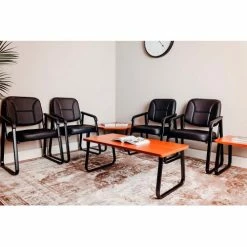 Interion By Global Industrial Interion® Rectangle Coffee Table 43" x 20" Cherry Top