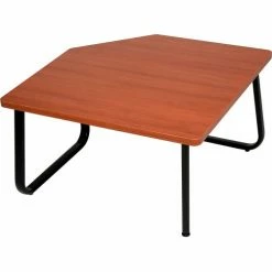 Interion By Global Industrial Interion® Corner End Table 30" x 30" Cherry Top -Tables Shop 238414CY 01