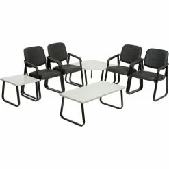 Interion By Global Industrial Interion® Corner End Table 30" x 30" Gray Top 15 Interion By Global Industrial Interion® Corner End Table 30" x 30" Gray Top -Tables Shop 238414GY 04