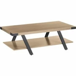 Safco® Mirella Coffee Table, 23-3/4"D x 48"W x 16"H, Sand Dune