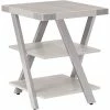 Safco® Mirella End Table, 20"L x 20"W x 25"H, White Ash