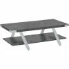 Safco® Mirella Coffee Table, 23-3/4"D x 48"W x 16"H, Stone Gray