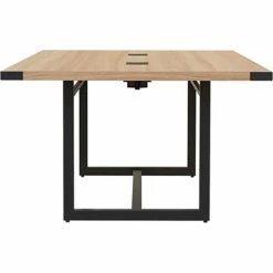 Safco® Mirella Conference Table, Sitting-Height, 8'L, Rectangle, Sand Dune 14 Safco® Mirella Conference Table, Sitting-Height, 8'L, Rectangle, Sand Dune -Tables Shop 24919 MRCS8SDD Side