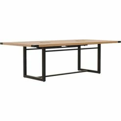 Safco® Mirella Conference Table, Sitting-Height, 8'L, Rectangle, Sand Dune