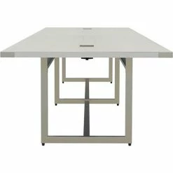 Safco® Mirella Conference Table, Sitting-Height, 16'L, Rectangle, White Ash -Tables Shop 25224 MRS16WAH Side