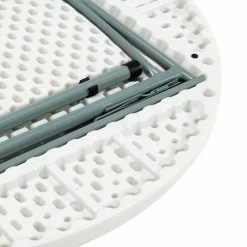 National Public Seating 48" Round Folding Plastic Table, Gray -Tables Shop 256559 02