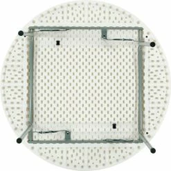 National Public Seating 48" Round Folding Plastic Table, Gray -Tables Shop 256559 05