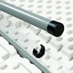 National Public Seating 48" Round Folding Plastic Table, Gray -Tables Shop 256559 07