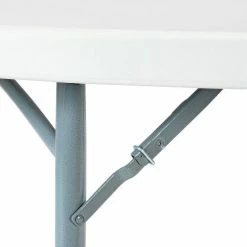 Interion By Global Industrial Interion® 60" Round Plastic Folding Table, White -Tables Shop 256560 06