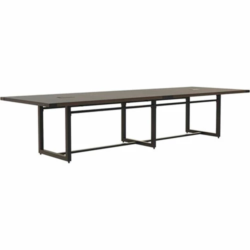 Safco® Mirella Conference Table, Sitting-Height, 12'L, Rectangle, Southern Tobacco 2 Safco® Mirella Conference Table, Sitting-Height, 12'L, Rectangle, Southern Tobacco - Image 2
