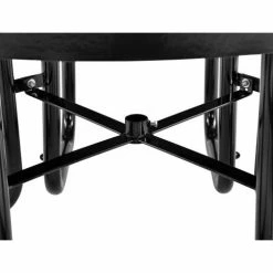 Global Industrial 46" Round Picnic Table, Perforated Metal, Black -Tables Shop 262078BK 05