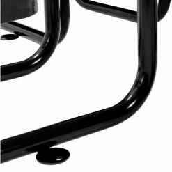 Global Industrial 46" Round Picnic Table, Expanded Metal, Black -Tables Shop 277150BK 04