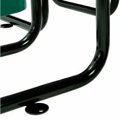 Global Industrial™ 46" Round Picnic Table, Expanded Metal, Green -Tables Shop 277150GN 04