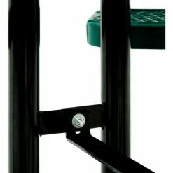 Global Industrial™ 46" Round Picnic Table, Expanded Metal, Green -Tables Shop 277150GN 06