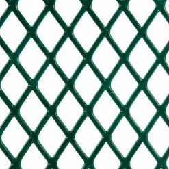 Global Industrial™ 46" Round Picnic Table, Expanded Metal, Green -Tables Shop 277150GN 08