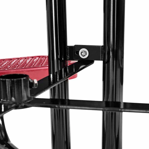 Global Industrial 46" Round Kids Picnic Table, Expanded Metal, Red 5 Global Industrial 46" Round Kids Picnic Table, Expanded Metal, Red - Image 5