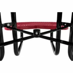 Global Industrial 46" Round Kids Picnic Table, Expanded Metal, Red 17 Global Industrial 46" Round Kids Picnic Table, Expanded Metal, Red -Tables Shop 277150KRD 05