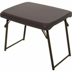 Lifetime® Compact Plastic Folding Table, 18" x 24", Brown -Tables Shop 280488 06
