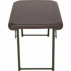 Lifetime® Compact Plastic Folding Table, 18" x 24", Brown -Tables Shop 280488 07