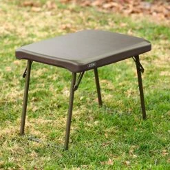 Lifetime® Compact Plastic Folding Table, 18" x 24", Brown -Tables Shop 280488 12