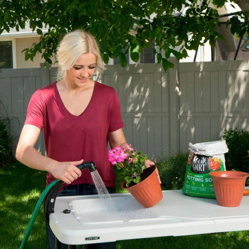 Lifetime® 4-Foot Fillet Table - Almond 21 Lifetime® 4-Foot Fillet Table - Almond - Image 21