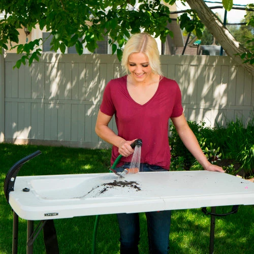 Lifetime® 4-Foot Fillet Table - Almond 23 Lifetime® 4-Foot Fillet Table - Almond - Image 23