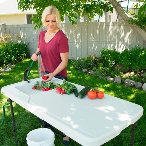 Lifetime® 4-Foot Fillet Table - Almond 25 Lifetime® 4-Foot Fillet Table - Almond - Image 25