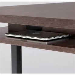 Safco® Mirella Conference Table, Standing-Height, 8'L, Rectangle, Southern Tobacco -Tables Shop 28162 MRCH8STO Ledge