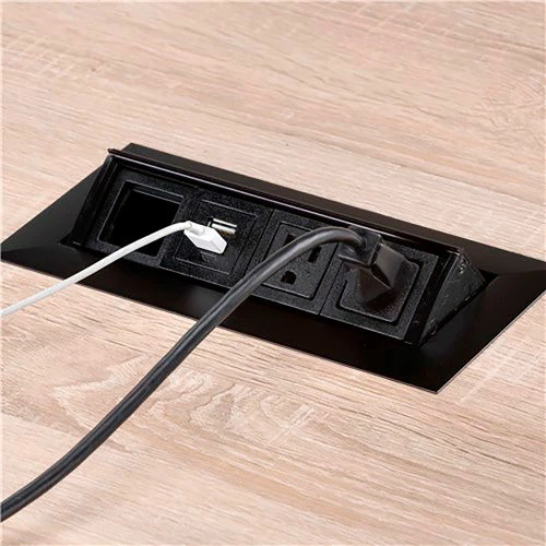 Safco® Mirella Conference Table, Sitting-Height, 8'L, Rectangle, Sand Dune 7 Safco® Mirella Conference Table, Sitting-Height, 8'L, Rectangle, Sand Dune - Image 7