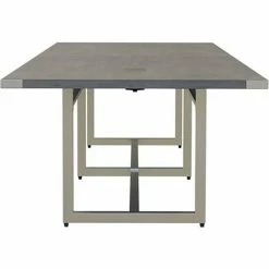 Safco® Mirella Conference Table, Sitting-Height, 12'L, Rectangle, Stone Gray -Tables Shop 30034 MRS12SGY Side