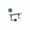 Correll Folding Seminar Table - 24" x 60" - Walnut