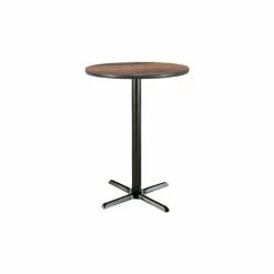 KFI Seating KFI 36" Round Bar Height Restaurant Table, Walnut
