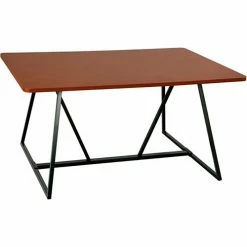Safco® Oasis Teaming Table, 60"W x 48"D x 29-1/4"H, Rectangle, Cherry