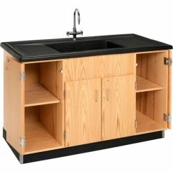 Diversified Spaces Science Clean-Up Sink with Oak Cabinet Base -Tables Shop 3303K A HR 004